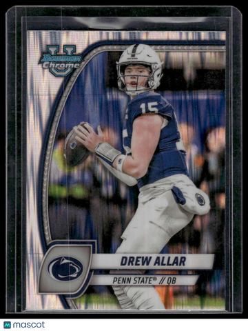 2024 Bowman University Chrome Drew Allar #4 Stealth Refractor