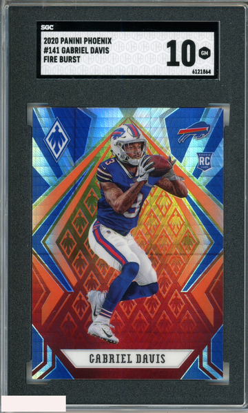 2020 PANINI PHOENIX GABRIEL DAVIS #141 FIRE BURST ROOKIE RC BILLS SGC 10 GEM