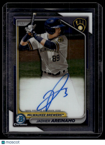 2024 Bowman Jadher Areinamo #CPA-JA Chrome Prospect Autographs AU