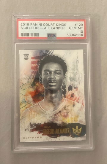 2018 Court Kings #129 Shai Gilgeous Alexander PSA 10 POP 23