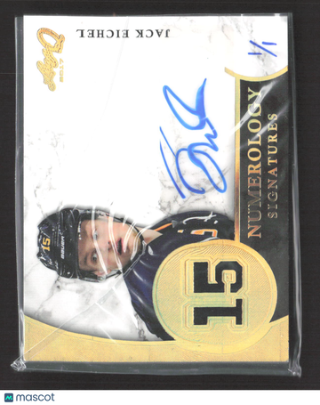 2017 Leaf Q Numerology Signatures Jack Eichel #NU-JE1 Authentic Autograph
