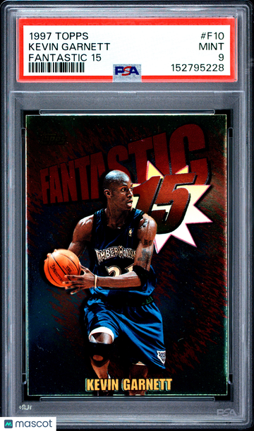 1997 Topps Fantastic 15 Kevin Garnett #F10 PSA 9