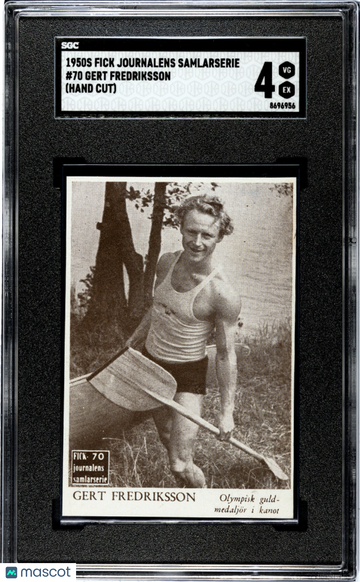 1950s Fick Journalens Samlarserie Gert Fredriksson #70 (Hand Cut) SGC 4