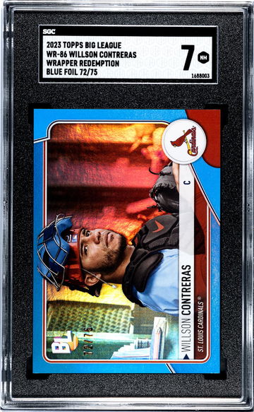 2023 Topps Big League #WR-86 Willson Contreras Wrapper Redemption /75 SGC 7