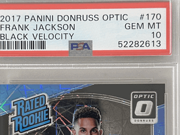 2017 Panini Donruss Optic Frank Jackson #170 Black Velocity PSA 10