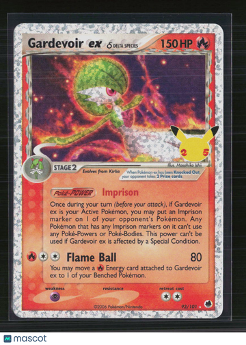 2021 Celebrations Gardevoir EX Holo Rare #93/101
