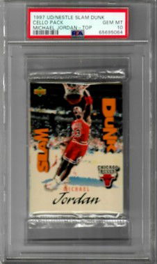 1997 Upper Deck UD Nestle Slam Dunk 22 Cello Sealed Pack Michael Jordan Chicago Bulls on Top PSA 10 Gem Mint