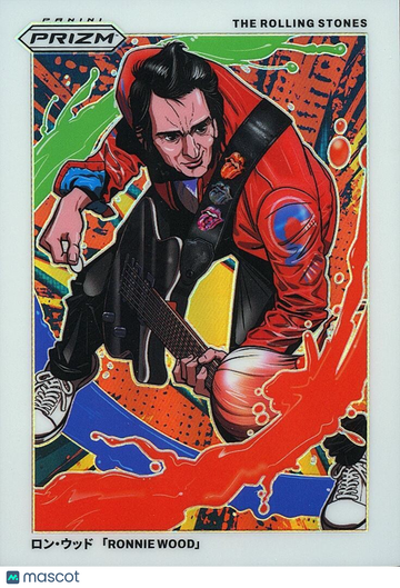 Ronnie Wood 2025 Panini Prizm The Rolling Stones Manga Insert SSP #3 Case Hit