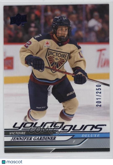 2024-25 Upper Deck PWHL - [Base] - Deluxe Jennifer Gardiner #59 Deluxe Young Guns 201/250