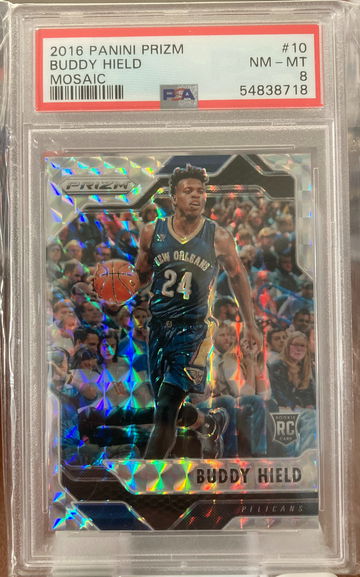 Buddy Hield prizm mosaic rookie psa 8