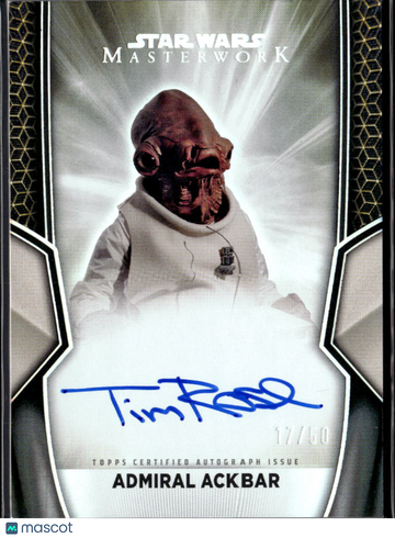2015 Topps Star Wars Masterwork Tim Rose 17/50 Topps Certified Autograph Issue #A-TR