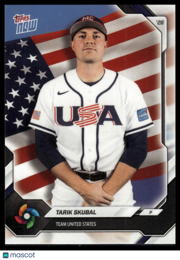 2026 Topps Now World Baseball Classic Tarik Skubal #USA10 Team Set USA