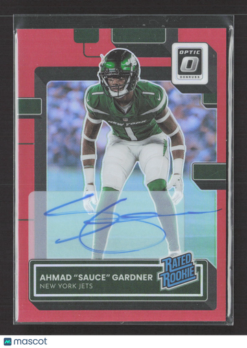 2023 Panini Donruss Optic Prizm Ahmad "Sauce" Gardner #228 Red /75