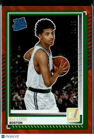 RJ Luis 2025 Panini Donruss Red /15 St. John's Red Storm