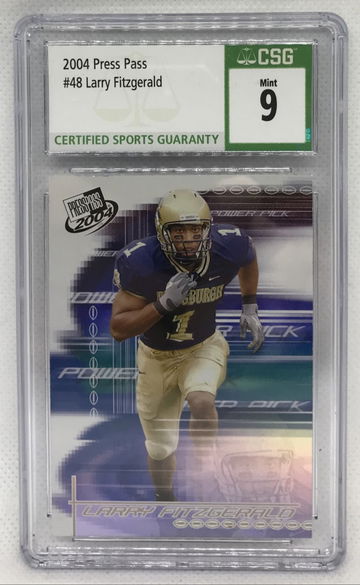 2004 Press Pass Power Pick #48 Larry Fitzgerald Rookie Card RC CSG 9
