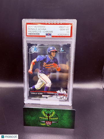 2017 Bowman Prospects Ronald Acuna #BCP127 Chrome PSA 10