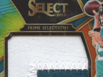 2020 Panini Select Prime Selections Gardner Minshew II Jaguars Autographed Trading Card Patch Memorabilia RC /15