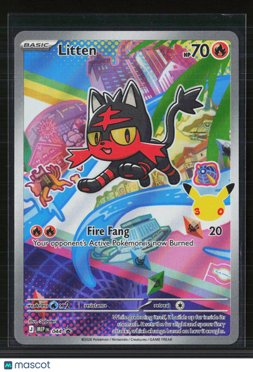 Pokemon 2026 Mega Evolution – Ascended Heroes Litten #044