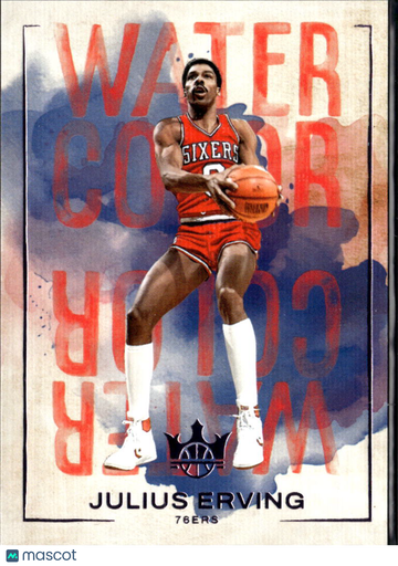 Julius Erving 2025 Panini Court Kings Water Color /49 Philadelphia 76ers