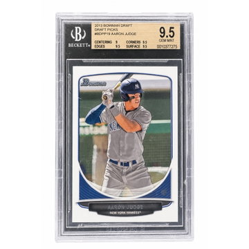 2013 Bowman Draft Picks & Prospects Aaron Judge #BDPP19 Rookie RC BGS 9.5
