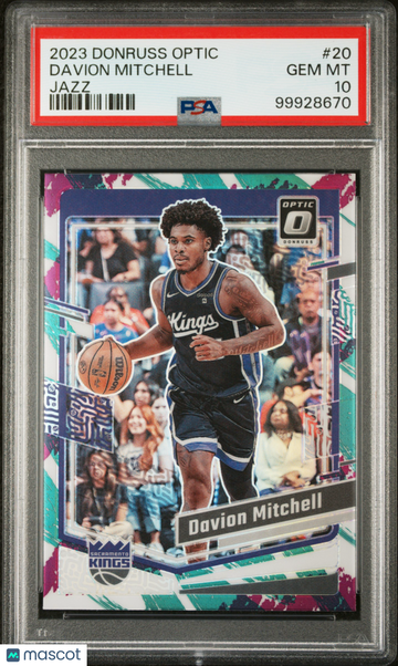 Davion Mitchell 2023-24 Panini Donruss Optic #20 Jazz PSA 10