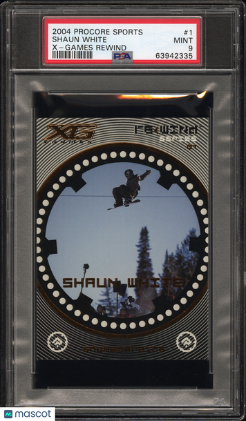 2004 Procore Sports X-Games Rewind Shaun White #1 Rookie PSA 9