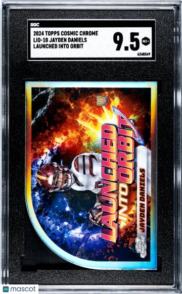 2024 Topps Cosmic Chrome Jayden Daniels #LIO-10 Launched Into Orbit SGC 9.5