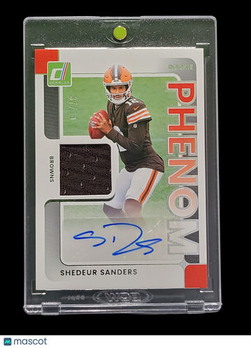 2025 Panini Donruss Football Phenom Shedeur Sanders #PJA-SSS /99 Authentic Memorabilia Memorabilia