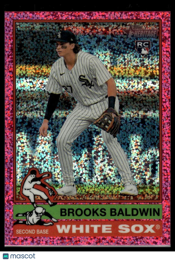 2025 Topps Heritage Brooks Baldwin #234 Chrome Pink Sparkle Refractor RC