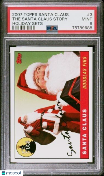 2007 Topps Santa Claus Holiday Sets #3 PSA 9 9