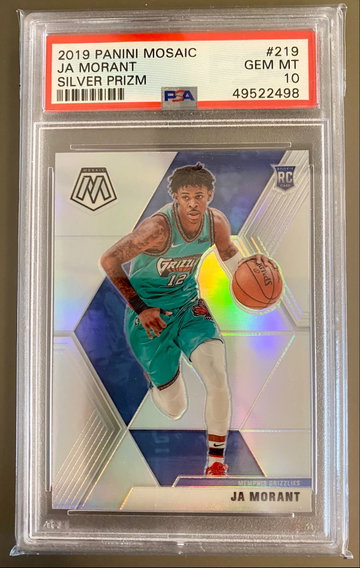 Ja Morant Mosaic Silver Prizm PSA 10 49522498