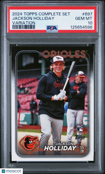 Jackson Holliday 2024 Topps Complete Set #697-Variation PSA 10