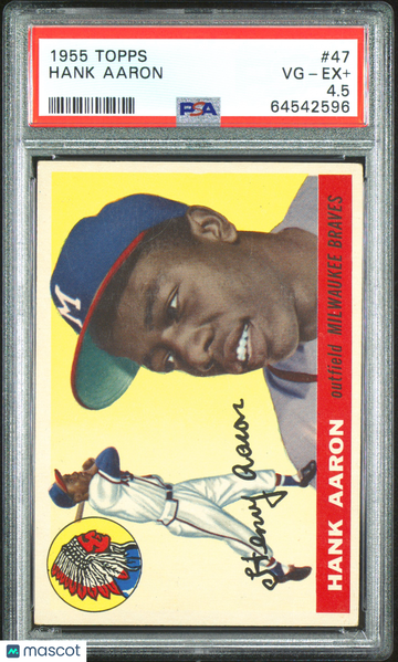 1955 Topps Hank Aaron #47 PSA 4.5
