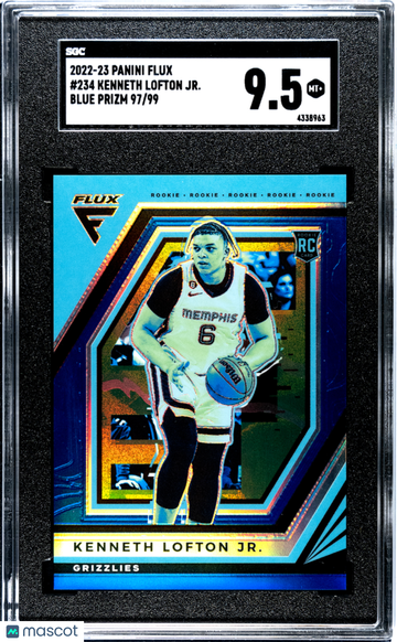 2022 Panini Flux Kenneth Lofton JR. #234 Blue Prizm /99 SGC 9.5
