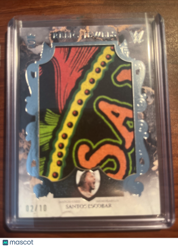 2025 Topps Royalty WWE Relic Jewels Santos Escobar #RJ-2 Relic 08/10 Memorabilia Match-Used Memorabilia