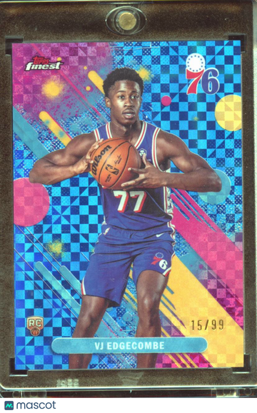 2026 Topps Finest VJ Edgecombe #3 Blue Checkerboard /99 RC