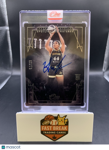 2025 Panini One and One Spotlight Signatures Kiki Iriafen #SSV-KI /99 RC