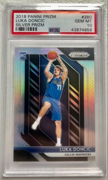 2018 Luka Doncic Silver Prizm PSA 10