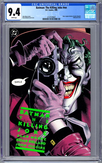 BATMAN: THE KILLING JOKE #NN CGC 9.4 ALAN MOORE STORY JOKER CRIPPLES BATGIRL 1988