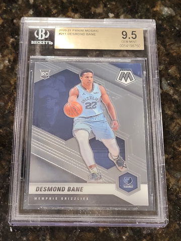 2020-21 Desmond Bane Mosaic #211 BGS 9.5