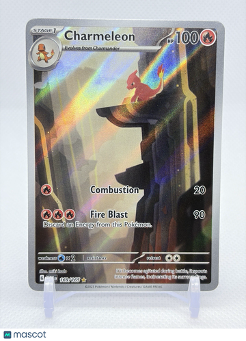Sv: Scarlet & Violet 151 Charmeleon Holo Secret Rare Full Art #169/165