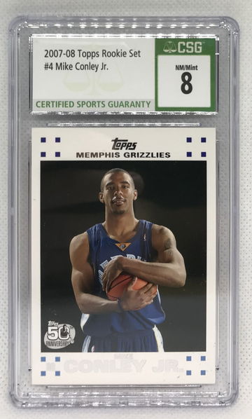 2007-08 Topps Rookie Set Mike Conley Jr. Rookie Card RC CSG 8