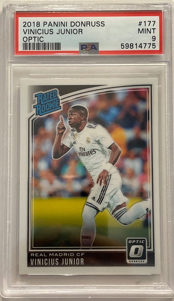 2018 Panini Donruss Vinicius Junior Optic PSA 9