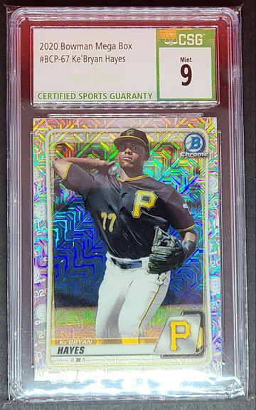 2020 Bowman Chrome Mega Box  BCP-67 Ke'Bryan Hayes CSG Mint 9