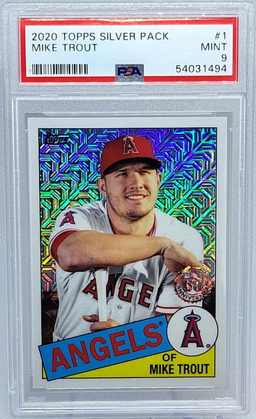 2020 Topps Silver Pack #85C-1 Mike Trout PSA 9