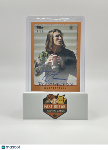 2021 Topps Trevor Lawrence Collection Trevor Lawrence #29-A Orange /99