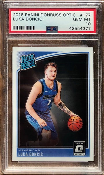 LUKA DONCIC 2018-19 Donruss Optic Rated Rookie RC PSA 10