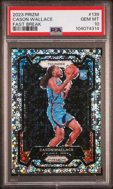 2023 Panini Prizm Fast Break Cason Wallace #139 PSA 10
