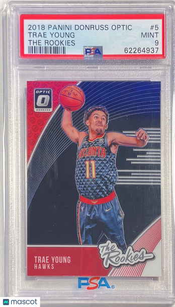2018 Panini Donruss Optic The Rookies Trae Young #5 PSA 9