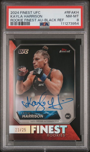 2024 Finest #RFA-KH Kayla Harrison Rookie Finest /25 PSA 8
